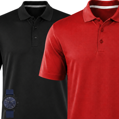 [BUY 1, GET 2 + FREE WATCH] Premium Polo Shirts 2-Pack
