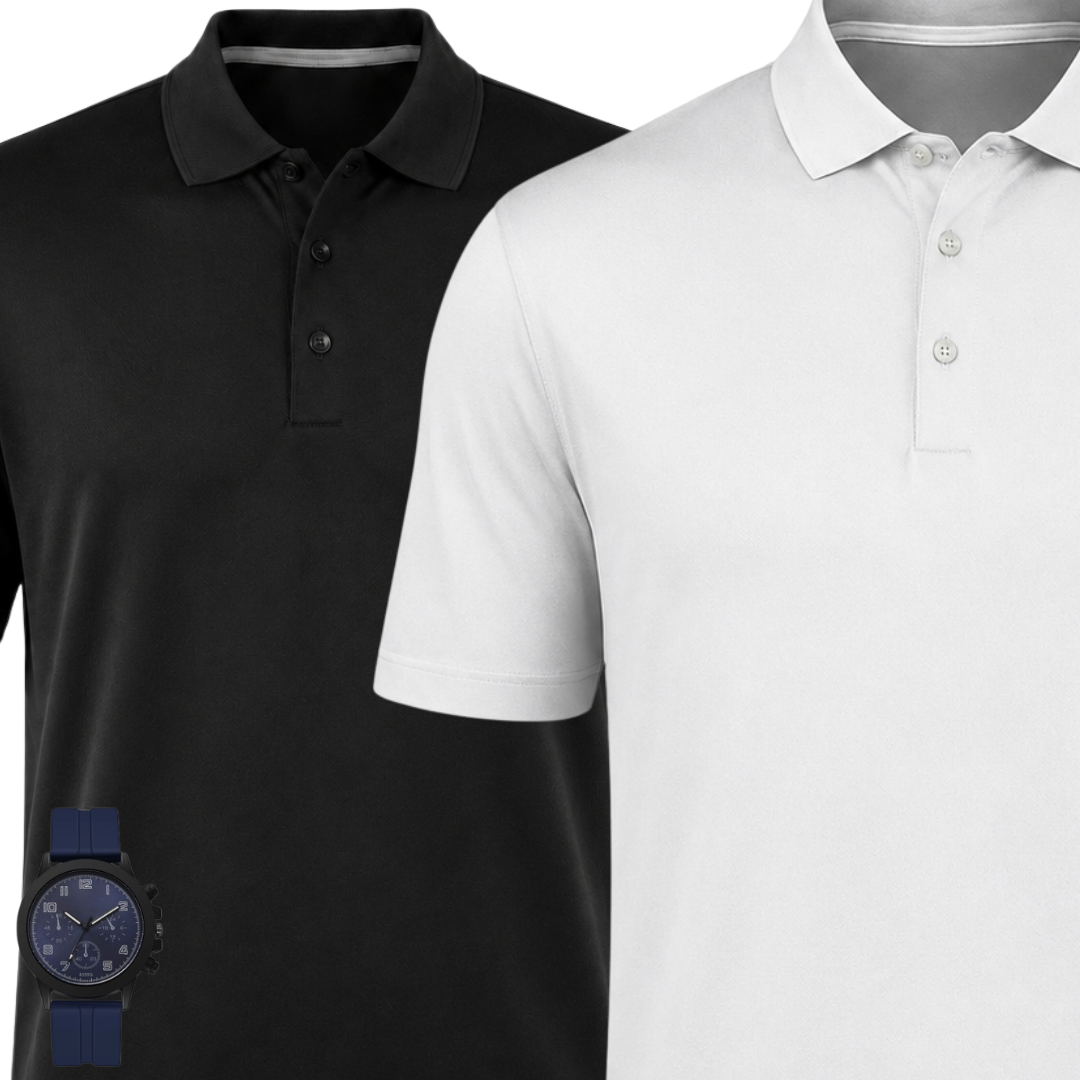 [BUY 1, GET 2 + FREE WATCH] Premium Polo Shirts 2-Pack
