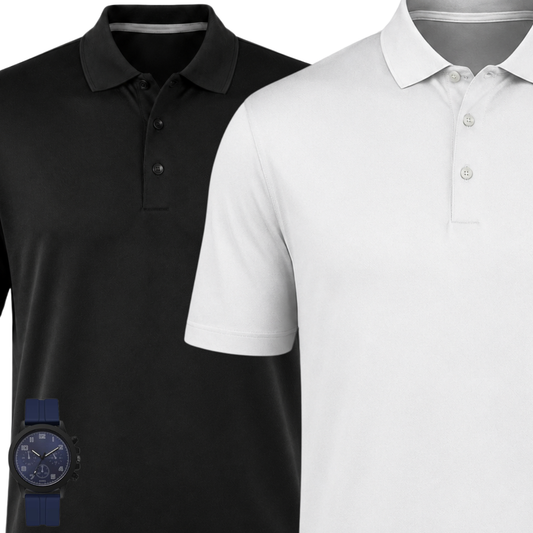 [BUY 1, GET 2 + FREE WATCH] Premium Polo Shirts 2-Pack