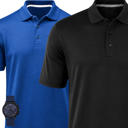 [BUY 1, GET 2 + FREE WATCH] Premium Polo Shirts 2-Pack